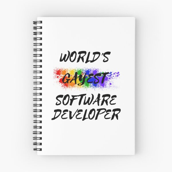 Item preview, World's Gayest Software Developer designed and sold by LuckyKermit.