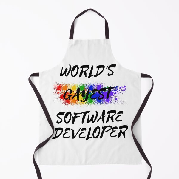 Item preview, World's Gayest Software Developer designed and sold by LuckyKermit.