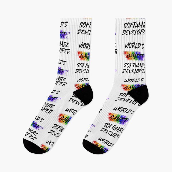 Item preview, World's Gayest Software Developer designed and sold by LuckyKermit.