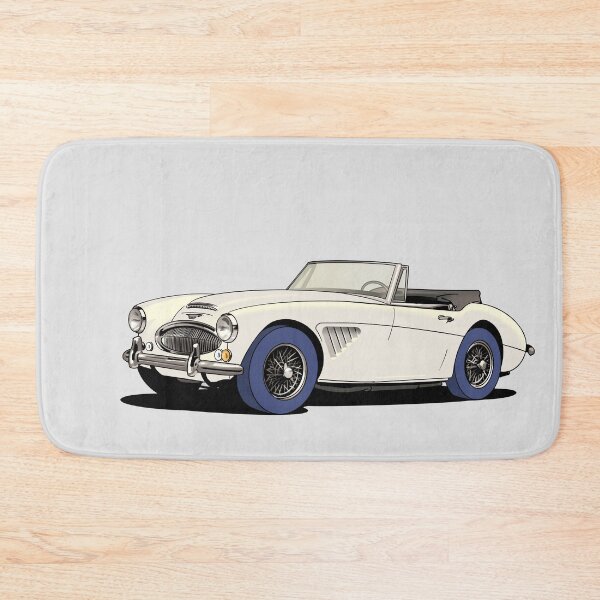 Item preview, Austin-Healey 3000 British sports car in white designed and sold by Webazoot Industries - Car Art.
