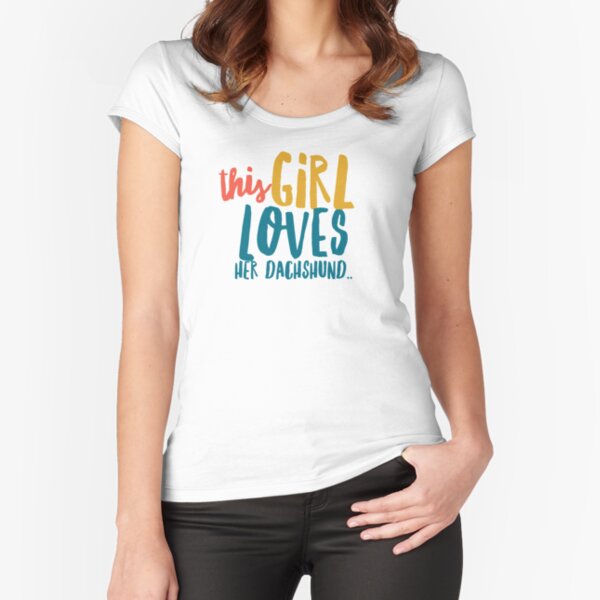 Dachshund Fitted Scoop T-Shirt