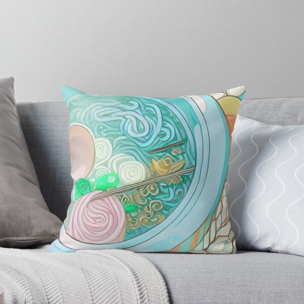 Item preview, Ramen Japanese Noodle Siup Bowl 90s Nostalgia Retro Vaporwave Fantasy Futuristic Retro Landscape Illustration designed and sold by S Y N T H R E A L M.