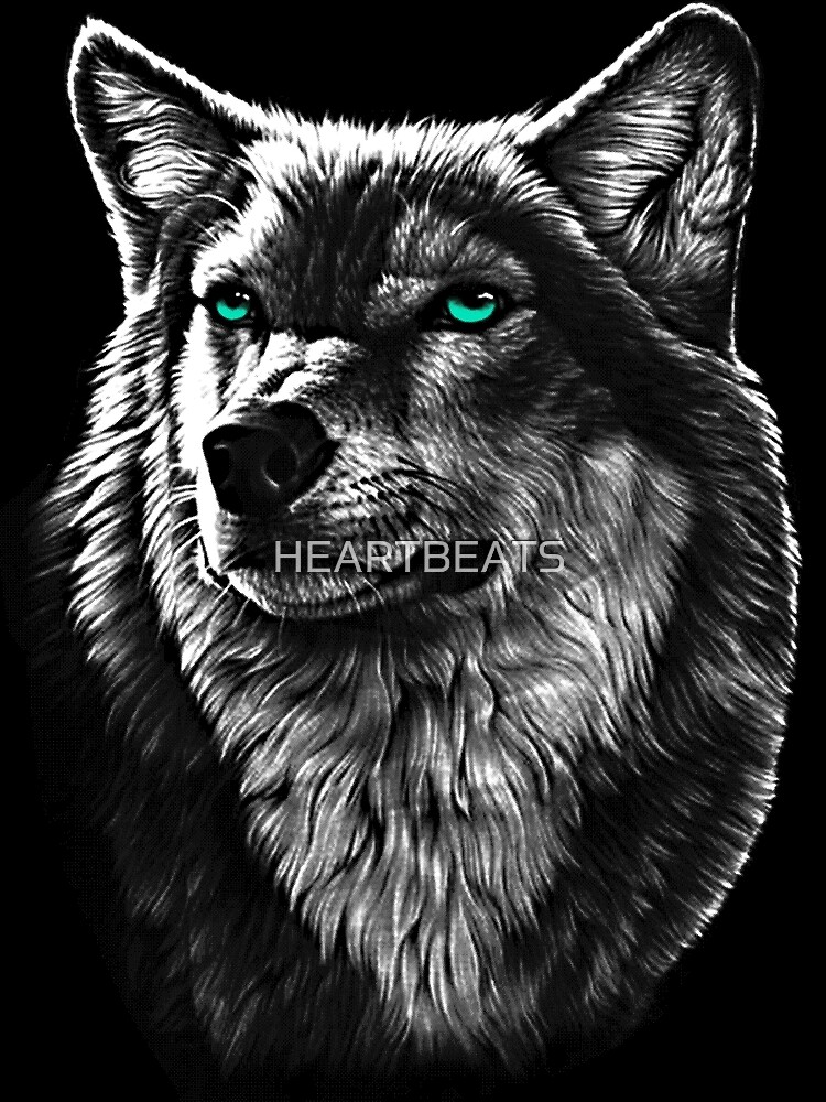 Wolf Face Postcard By Heartbeats Redbubble