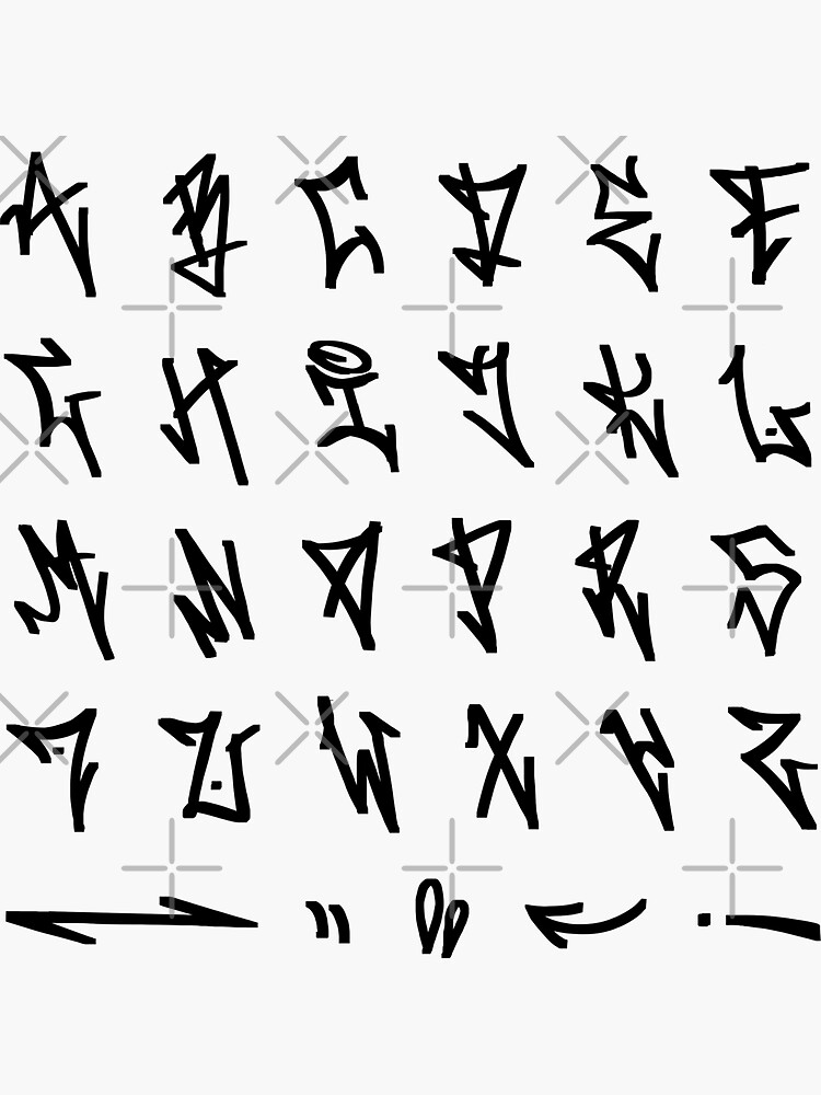 quot Graffiti tag letters alphabet (the best is a large size and