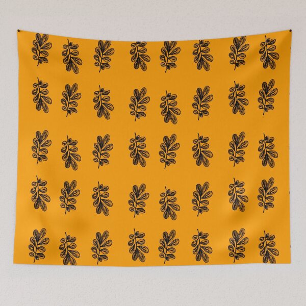 Item preview, Abstract contemporary  leaf pattern  designed and sold by LynseysArtShop.