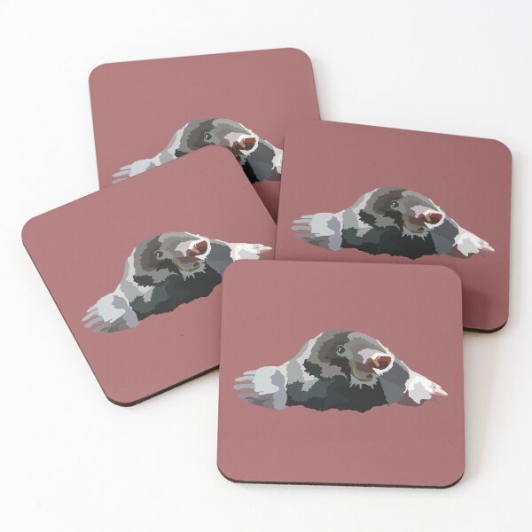 Item preview, M is for Mole, Mole Illustration – Cute Burrowing Mammal Wildlife Art designed and sold by PrettylittlepastelUk.