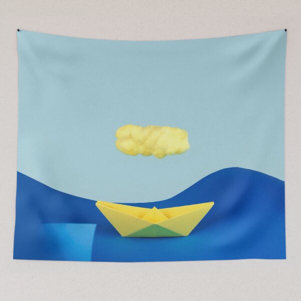 Item preview, The yellow cloud over the yellow ship designed and sold by josemanuelerre.