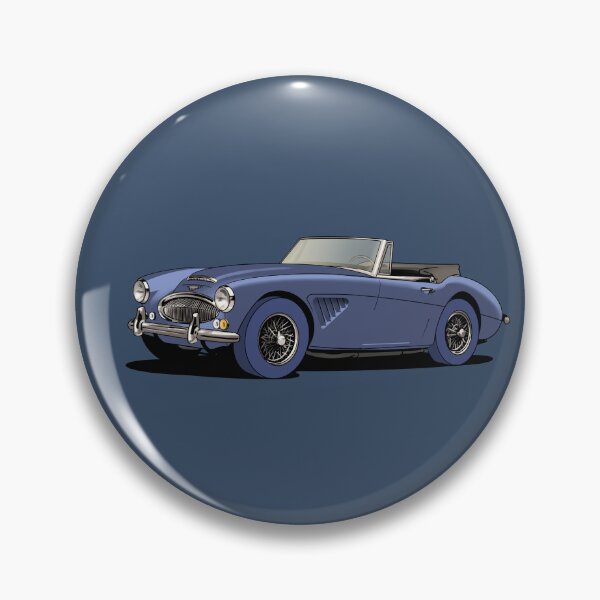 Item preview, Austin-Healey British sports car in blue designed and sold by Webazoot Industries - Car Art.