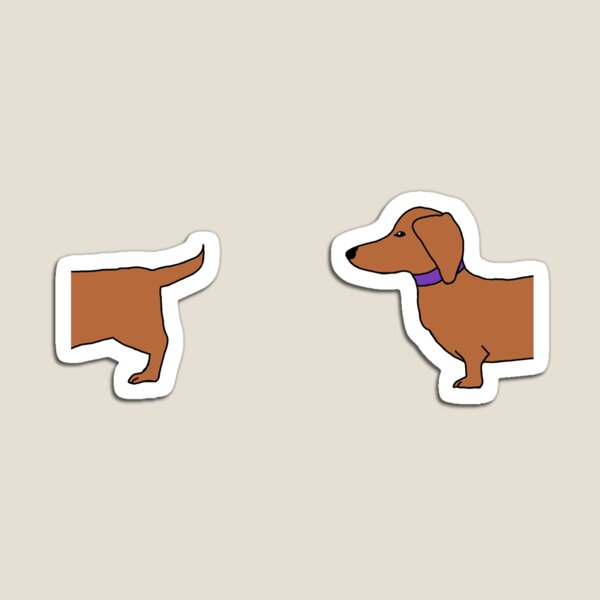 METAL MAGNET Image Of Dachshund Dressed Like A Hot Dog Humor Dogs MAGNET