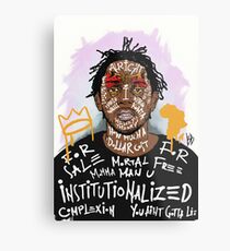 Lienzo metálico Kendrick Lamar