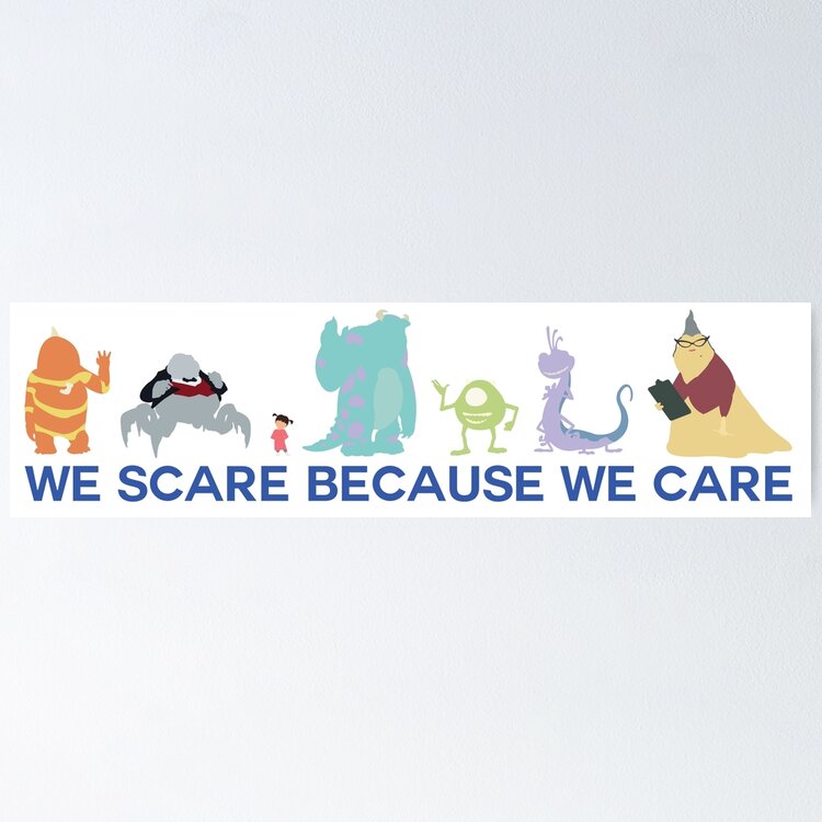 We Scare Because We Care Greeting Card