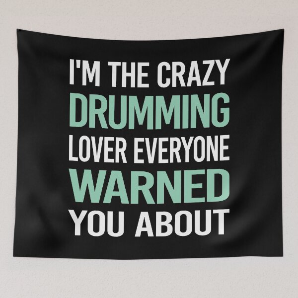 Item preview, Crazy Lover Drumming Drummer Drum Drums designed and sold by BimBamFrank.