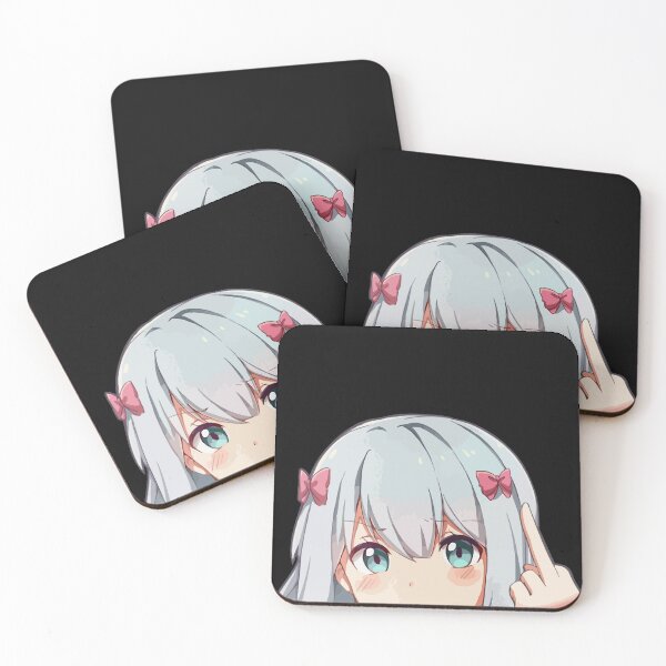Item preview, Eromanga Sensei Izumi Sagiri Middle Finger Peeker designed and sold by marhinmichael.