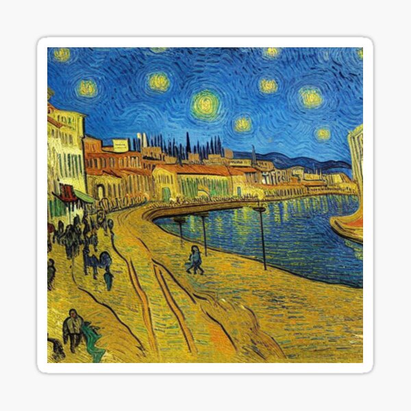 Beirut, Van Gogh Style Sticker