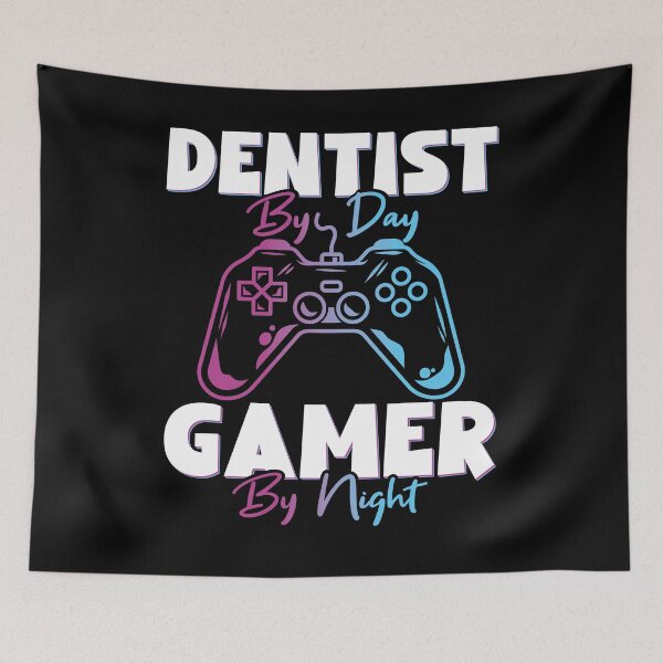 Item preview, Dentist By Day Gamer By Night - Funny Dentist Gaming Gift   designed and sold by otage79.