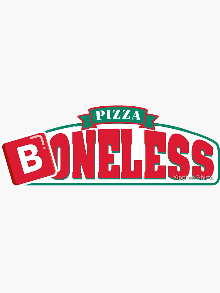 "Boneless Pizza B Emoji" Sticker For Sale By Dumbshirts | Redbubble