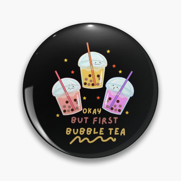 Artikelvorschau, Okay, aber zuerst Bubble Tea Netter Kawaii Bubble Tea Liebhaber entworfen und verkauft von Artistusha.