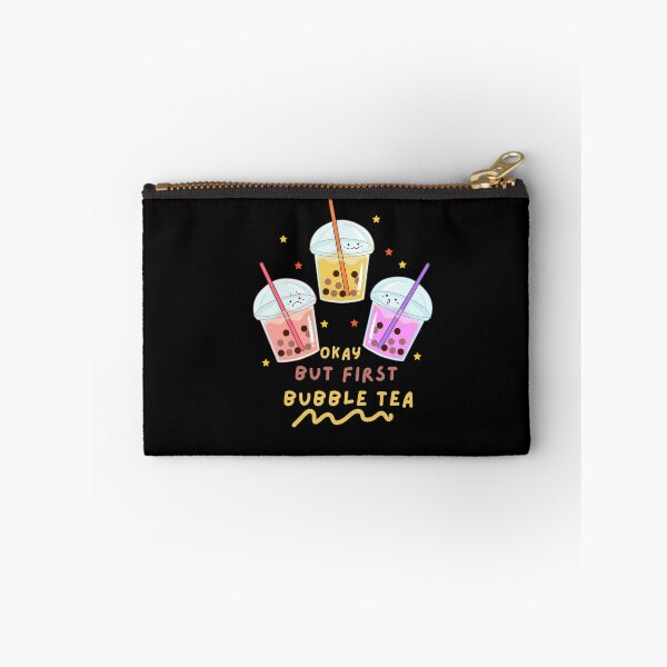 Artikelvorschau, Okay, aber zuerst Bubble Tea Netter Kawaii Bubble Tea Liebhaber entworfen und verkauft von Artistusha.