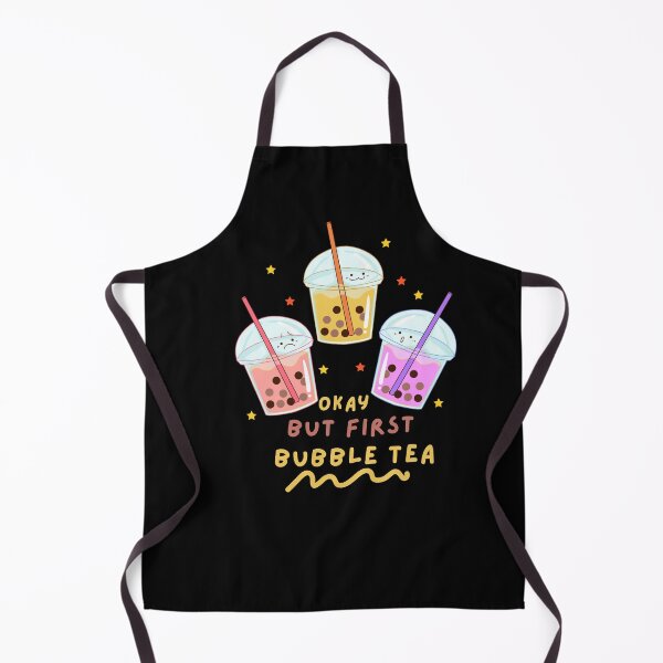 Artikelvorschau, Okay, aber zuerst Bubble Tea Netter Kawaii Bubble Tea Liebhaber entworfen und verkauft von Artistusha.
