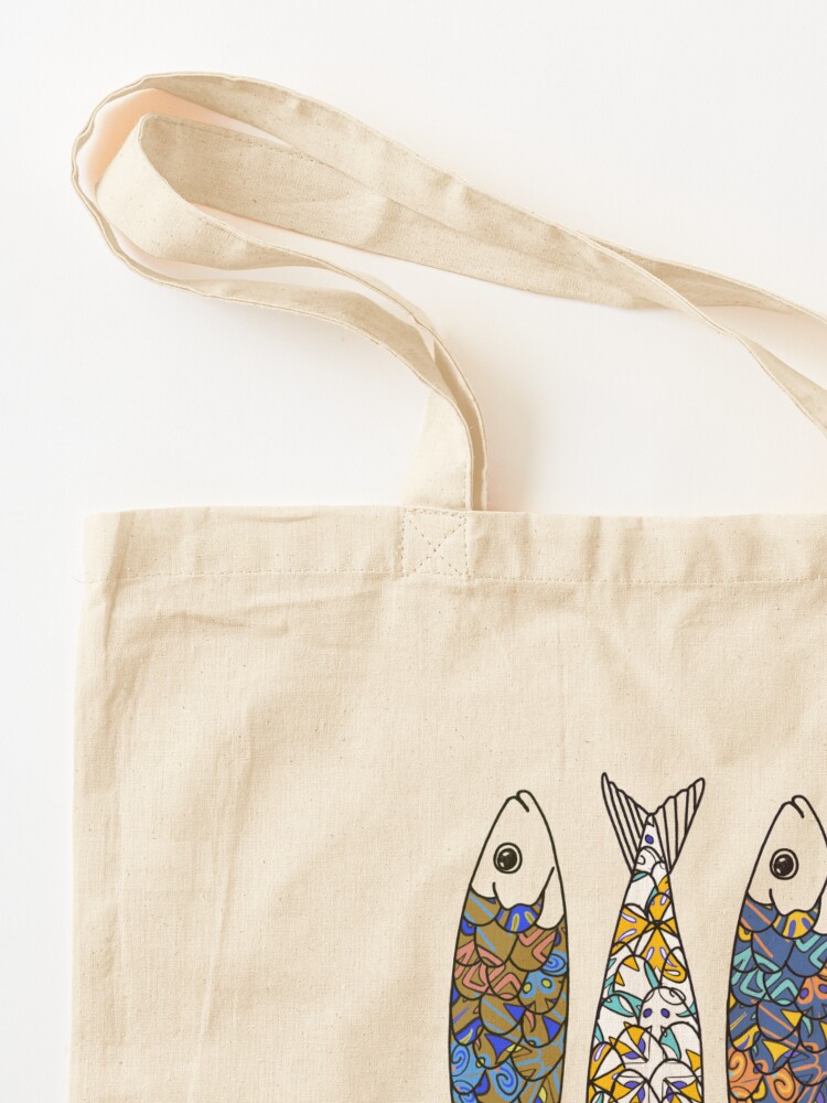 Fish Themed Canvas Tote