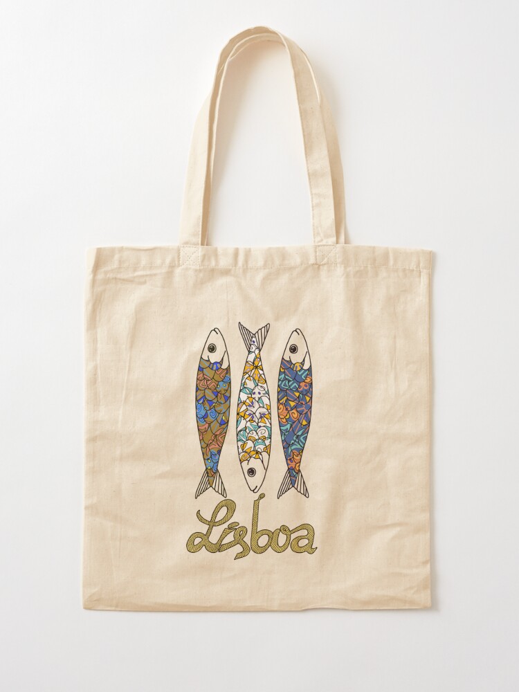 Fish Themed Canvas Tote