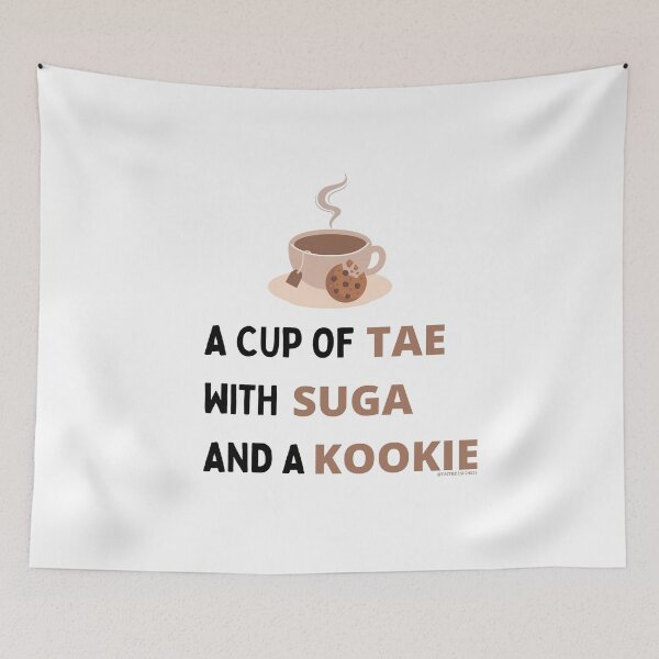 Artikelvorschau, Eine Tasse Tae mit Suga und einem Kookie entworfen und verkauft von FaithDesigns23.