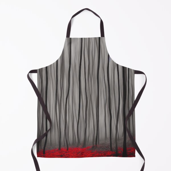 Item preview, Dark Forest in Fog with Bright Red Flowers designed and sold by Evolvity.