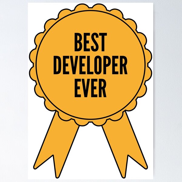 Artikel-Vorschau von Best Developer Ever Gold Medal Achievement, designt und verkauft von SVPOD.