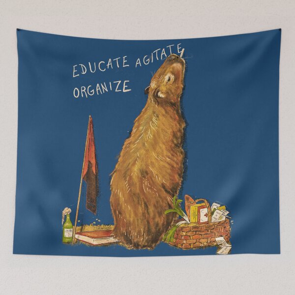 Item preview, Revolutionary capybara designed and sold by Loki Propagandart.