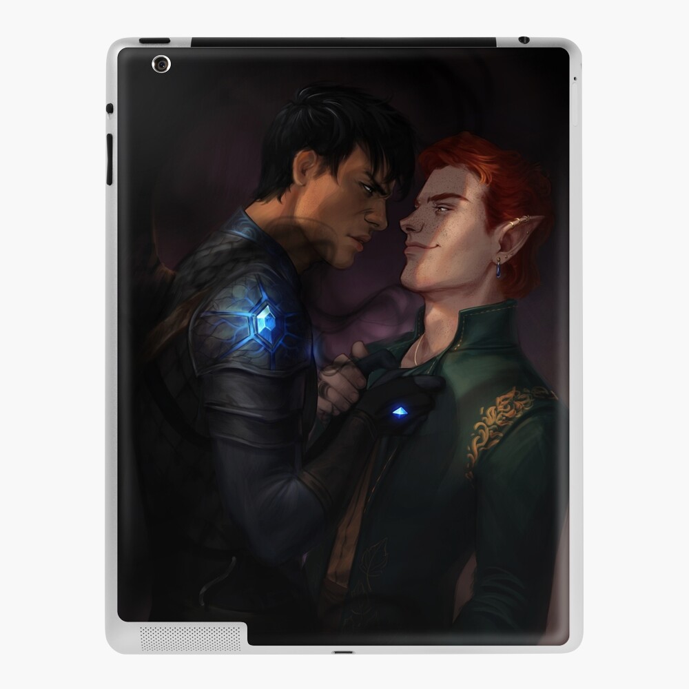 Elain Archeron and Azriel The Shadowsinger from Acotar iPad Case & Skin by  Bookhemisferium