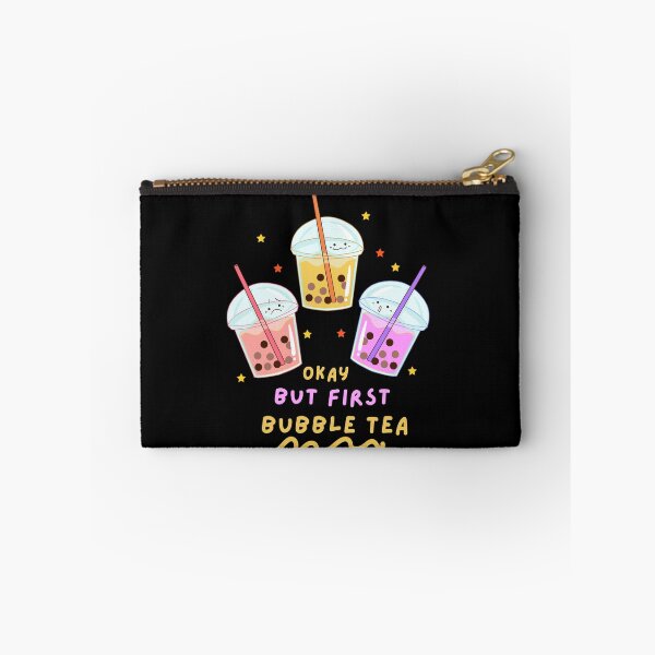 Artikelvorschau, Okay, aber zuerst Bubble Tea Süßer Kawaii Face Bubble Tea entworfen und verkauft von Artistusha.