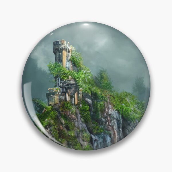 Item preview, The ruins of Trellania Kingdom | Ruins | Waterfall | Misty Landscape | 16:9 Wide designed and sold by Petko Georgiev.