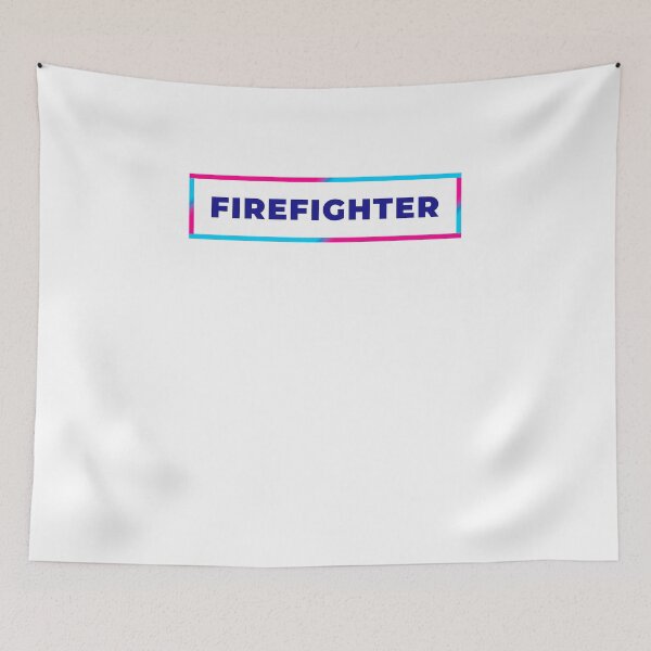 Item preview, Firefighter retro colorful frame designed and sold by SVPOD.