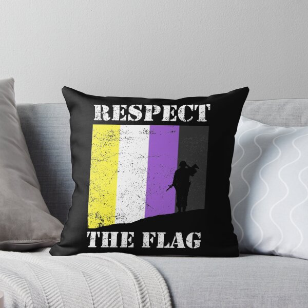 Item preview, Respect the (Nonbinary Pride) Flag designed and sold by juliacoolia.