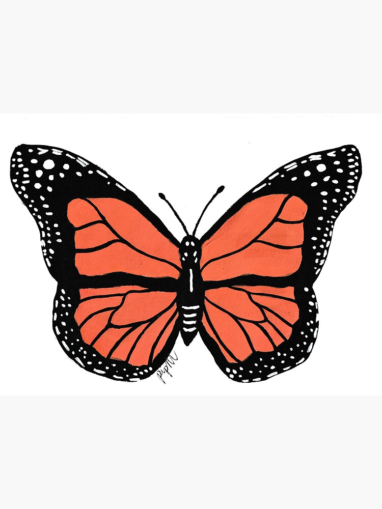 Monarch Butterfly Sticker For Sale By Pipmurphyart Redbubble 