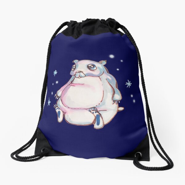 Snowflakes Drawstring Bag