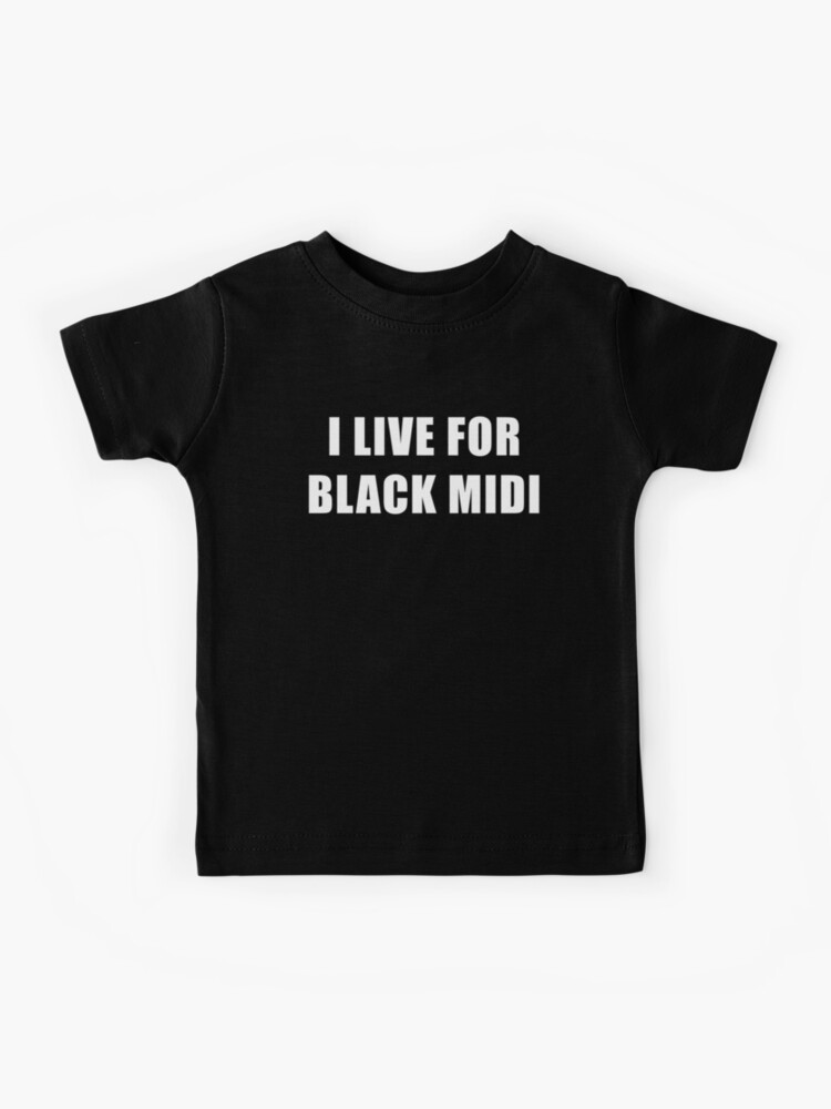 Black midi t shirt online