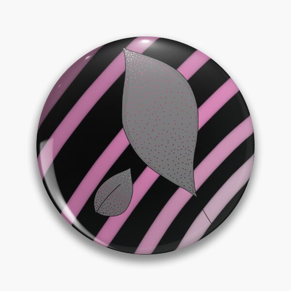 Item preview,  tonos rosas con diseño abstracto de hojas grises Negro designed and sold by Infinitysplash.