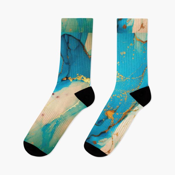 Item preview, Abstract Blue And Gold Art designed and sold by ANZI-Shop.