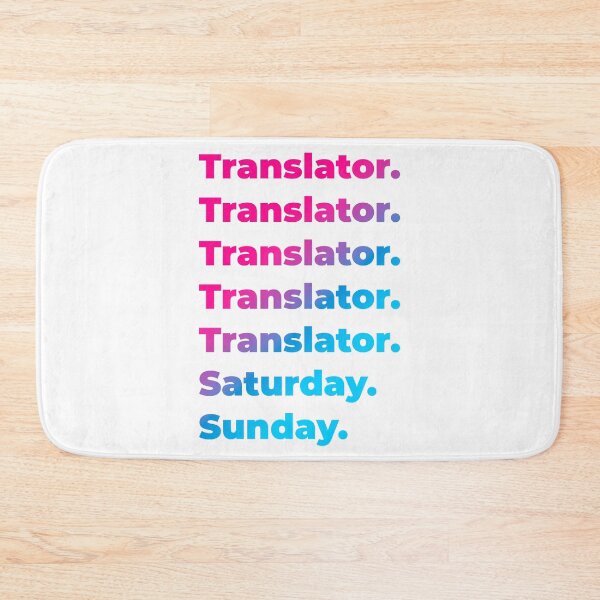 Item preview, Translator work week designed and sold by SVPOD.