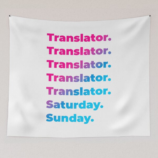 Item preview, Translator work week designed and sold by SVPOD.