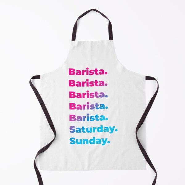 Item preview, Barista work week designed and sold by SVPOD.