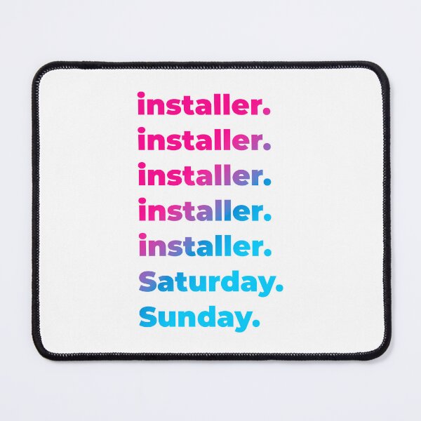 Item preview, installer work week designed and sold by SVPOD.