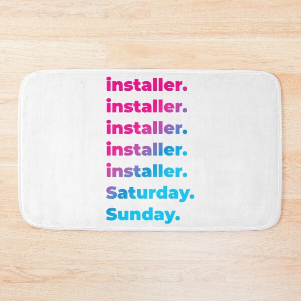 Item preview, installer work week designed and sold by SVPOD.