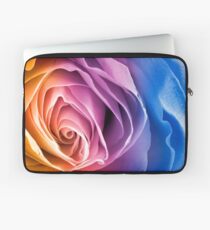 Rainbow Rose Macro Laptop Sleeve