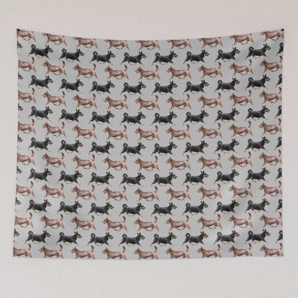 Item preview, Lancashire Heeler Repeat Pattern designed and sold by Amber Westwood.
