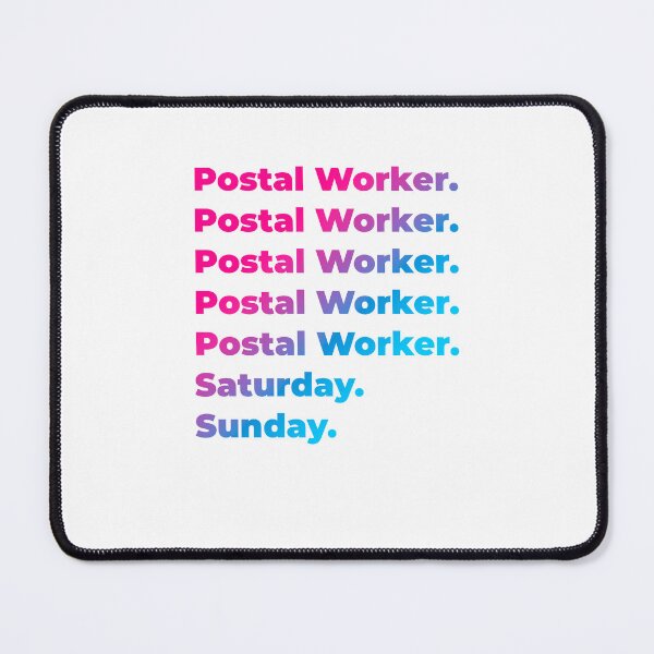 Item preview, Postal Worker work week designed and sold by SVPOD.