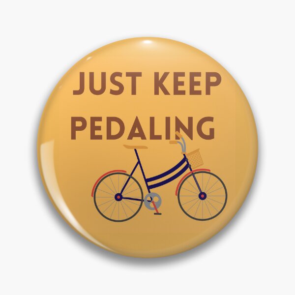 Item preview, Just Keep Pedaling (Yellow / Tan Bicycle) designed and sold by baldbird.