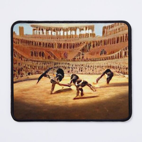 Item preview, Gladiators fighting in the Colosseum of Rome - Oil Painting designed and sold by SPAZE-Typo.