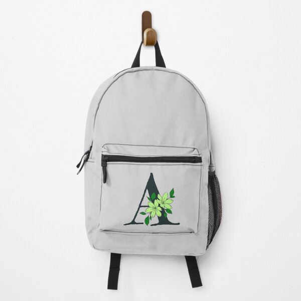 Item preview, Green floral A monogram designed and sold by Coffee Lifestyle.